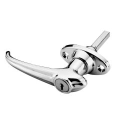 Locking handle,`Fluted`, 44mm fixing