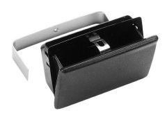 Ashtray, black,               
c/w fixing bracket