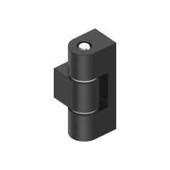 Screw-on hinge black