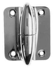 2-hole hinge, RH chrome, stainless pin