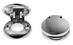 Escutcheon cover, 2-hole, chrome