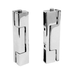 French` hinge -               
chromium plated