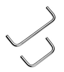 Steel grab rail, 96mm,        
SS, c/w screws