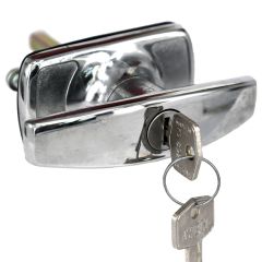 Garage door `T` handle, chrome