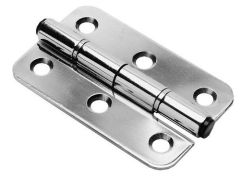 Fixed-pin hinge, stainless steel