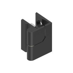 Hinge with stop 90 degree Black