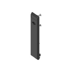 Escutcheon long poly Blk      
for Double bit, c/w hook