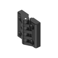 Hinge Screw-on Black Poly counter-sunk screw