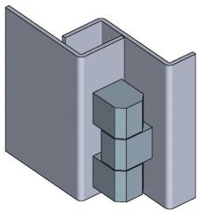 Hinge SS                      180deg,Screw-On