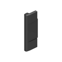 Hinge 180 degree for          in-line cabinets, blk