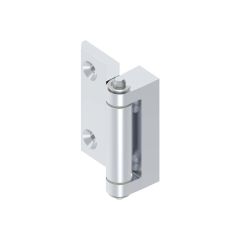 Screw-on hinge chrome 6mm higher