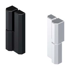 Screw-on hinge black LH