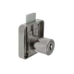 Rim lock, vertical,keyed to differ, nickel plated