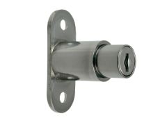 Slide Door Lock Chrome,Keyed to Pass