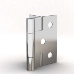 Offset hinge chrome plate