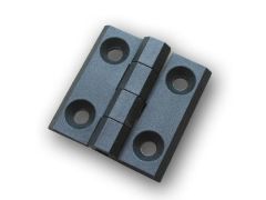 Hinge 40 x 40 , polyamide with countersunk holes