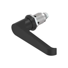 L handle 30mm black, zinc die, non lkg