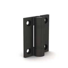 Door positioning hinge, black anodise