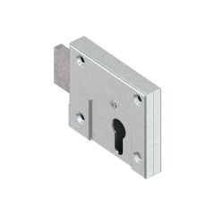 Dead bolt lock, MS, zinc plated.