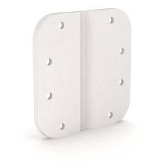 Hinge white polypropylene 101.6 x 101.6 x 6.35mm