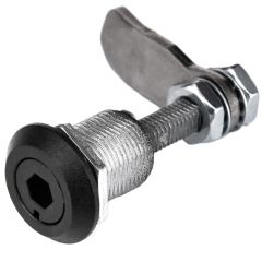 Compression Latch, 8mm hexagon, female, black, GH=31,