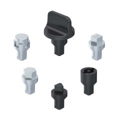 Insert 5mm D/bit blk zinc die