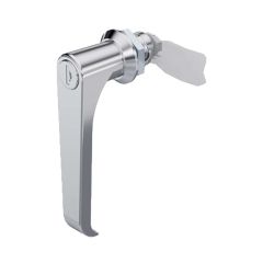 L-Handle, Zinc die,chrome     
 plated. Non-lockable