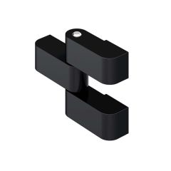 Hinge,screw-on. Zinc die,black