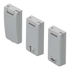 Lock cover. Springloaded      
lid.RAL 7032