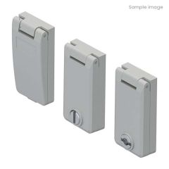 Lock cover for round          
locks.  Grey RAL 7032