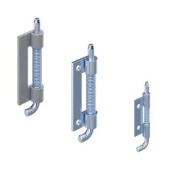 Pin-Hinge,springloaded.       
RH. � 4mm. Steel,zinc pl.