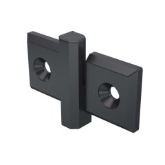 Hinge, black, LH 30 x 30