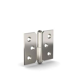 LIFT OFF  HINGE - ROLLED KNUCKLE  40 X 50 NICKEL P