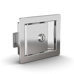 PADDLE LATCH STEEL WITH       KEY CHROME PLATED