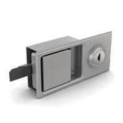 PADDLE LATCH WITH KEY         STAINLESS STEEL