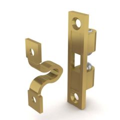 TWIN BALL CATCH  50 X 11 BRASS-PLATED ZAMAK