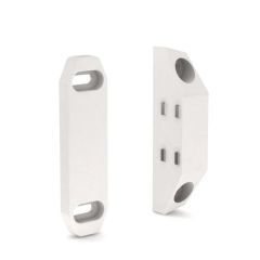 LS-3 MAGNETIC CATCH           54 X 15 - WHITE PLASTIC