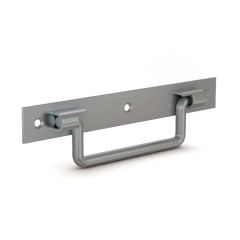 DROP HANDLE 187 X  25 X 8 WHITE GALVANIZED STEEL