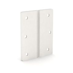 HINGE 76.2 X 63.5 X 4.76 - WHITE POLYPROPYLENE