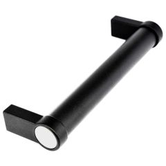 Tube handle black plastic coated,version A, A=200mm