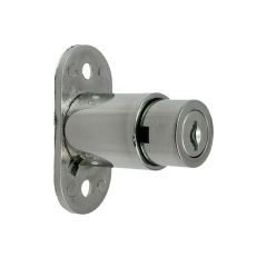 Sliding Door Lock 26mm, keyed & coined REG01, bright chrome