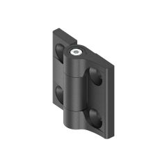 Hinge Black 180deg,50mm x 50mm, max torque 0.75NM