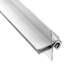 Hurricane hinge, anodised aluminium, 5m. length. 155º opening. Top hinge application.