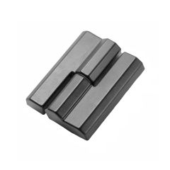 Screw-on Hinge. LH. Zinc die,Black matt, with removable pin