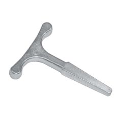 Carriage T Key L83mm x W62mm, Tapered Body, Zinc Plated, Steel