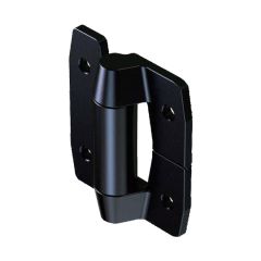 Constant Torque Hinge, Heavy Duty, Asymmetric, Forward Torque 12.4 N-m, Reverse Torque 9.0 N-m, Zinc Alloy, Powder Coat, Black