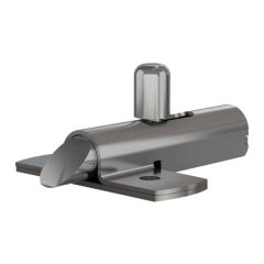 Slam latch in stainless steel - bolt nose-down