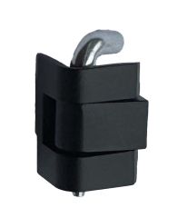 Hinge 180 degree, black, semi concealed,  A066-2305-20 40mm pin