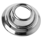 Spring-loaded escutcheon, chrome