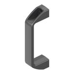 Black polymide handle